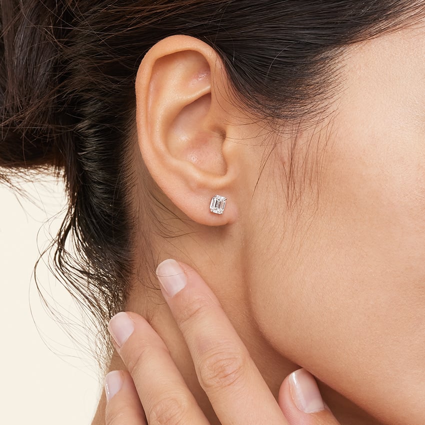Emerald Cut Earrings