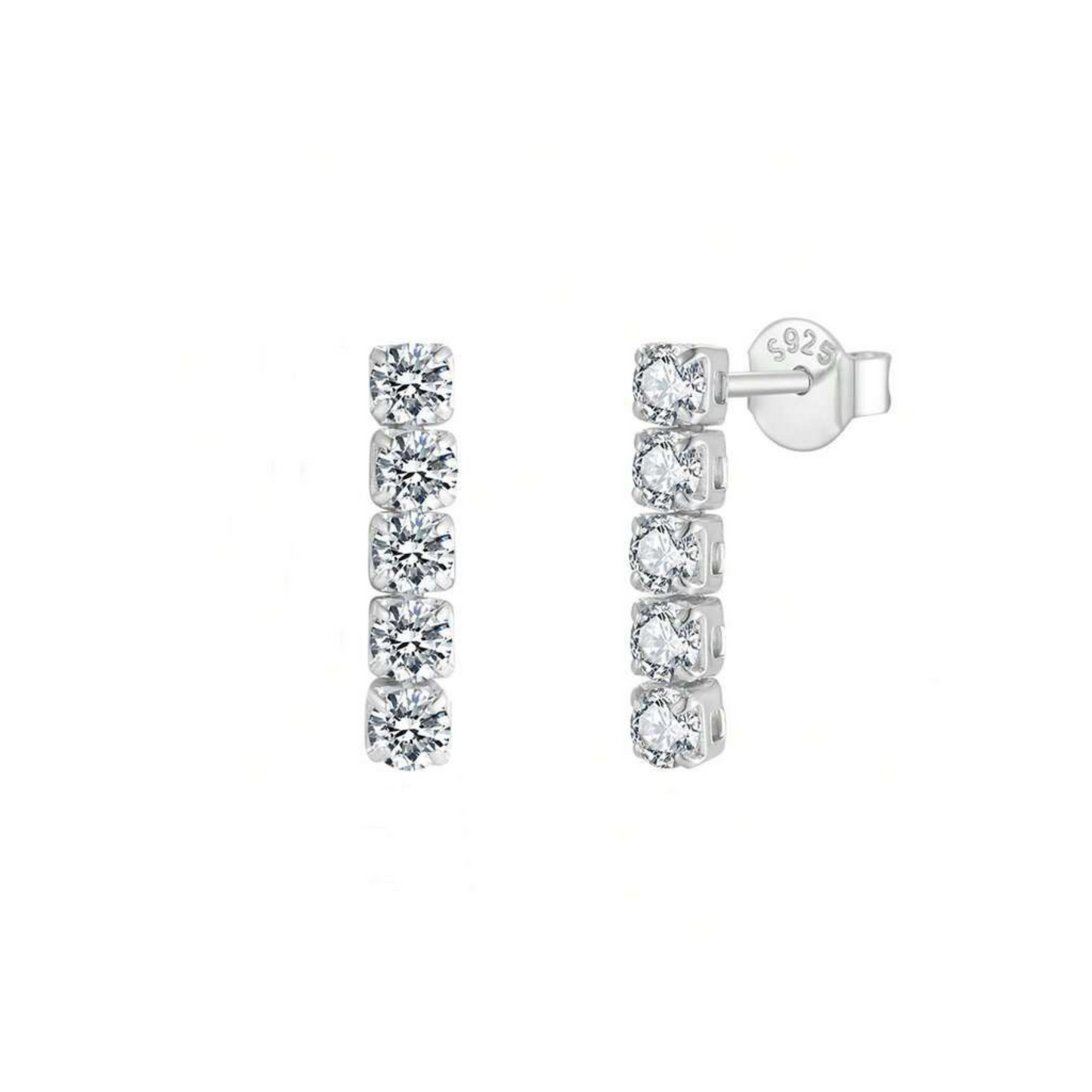 Bar drop earrings