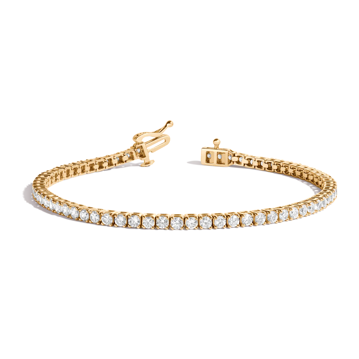 Yellow Gold Diamond Tennis Bracelet