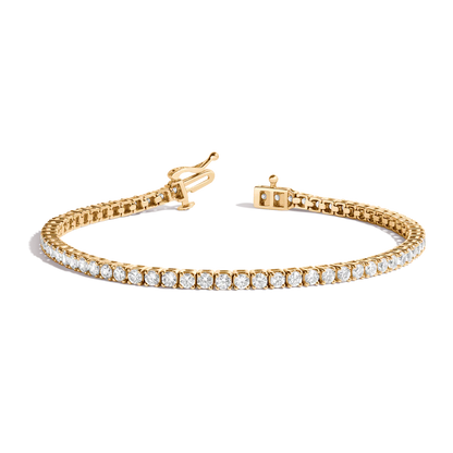 Yellow Gold Diamond Tennis Bracelet